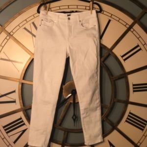 GAP True skinny white jeans